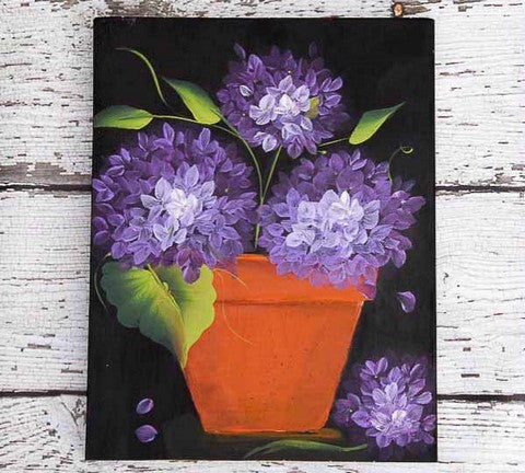 Beautiful hydrangeas painting