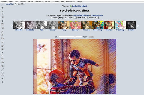 Choosing the psychedelic effect