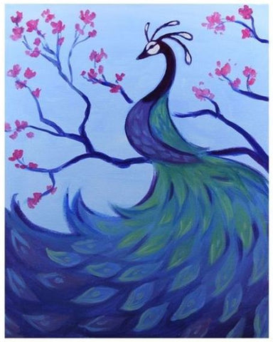 Painting of a peacock
