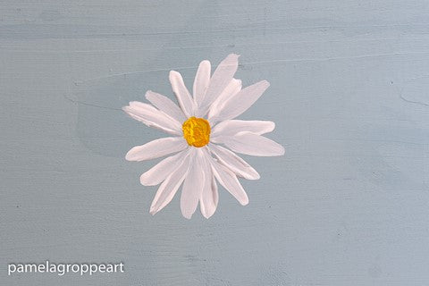 Simple Daisies painting