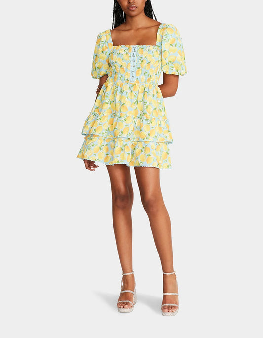 Haley Lemon Mini Dress
