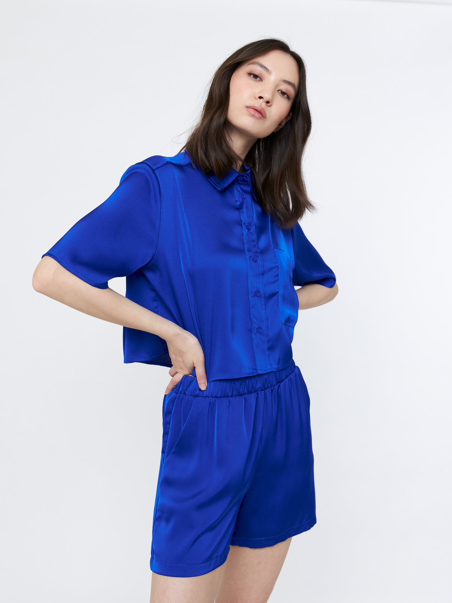 Satin Boxy Shirt