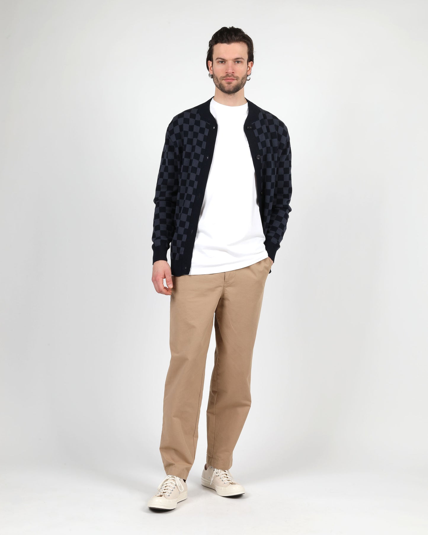 Allen Interlock Knit Cardigan