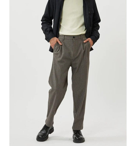 Pleato Small Check Chino Pants