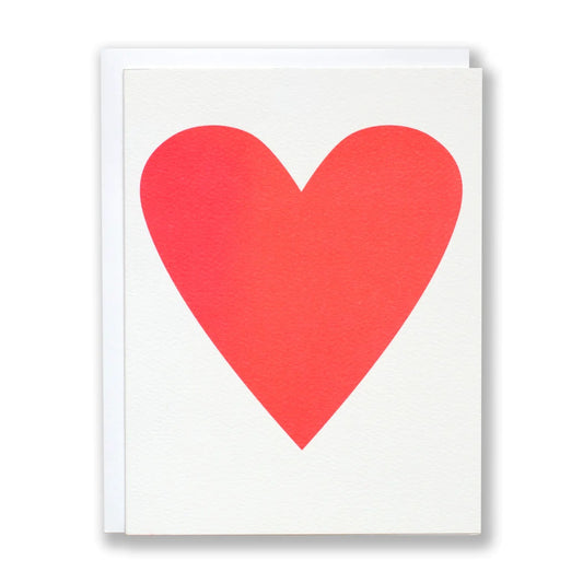 Neon Heart Card