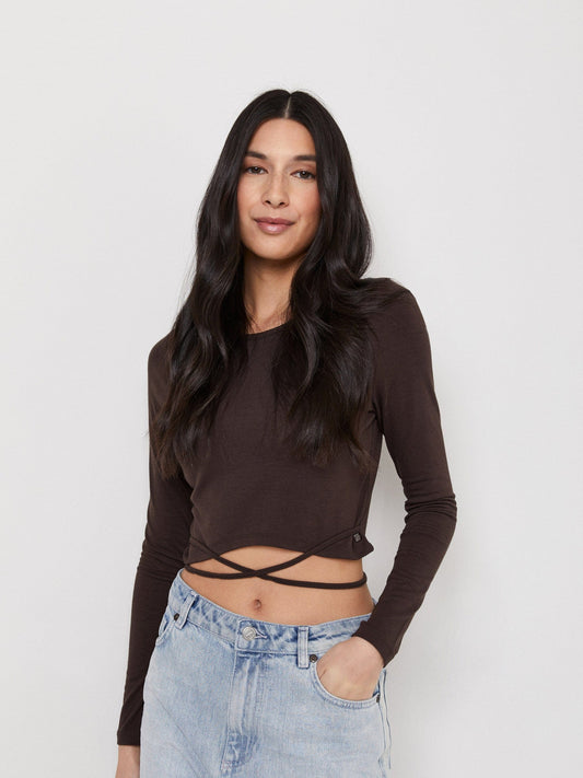 Nia Crop Tie Top