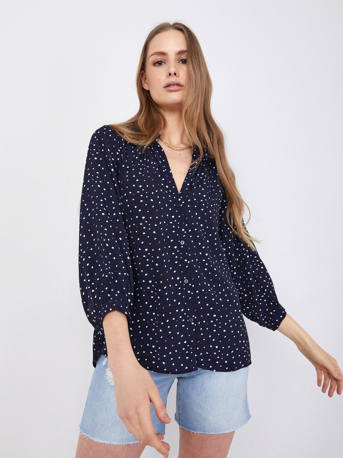 Blake Button Blouse