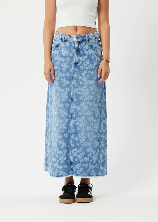 Fink Chichi Hemp Denim Midi Skirt