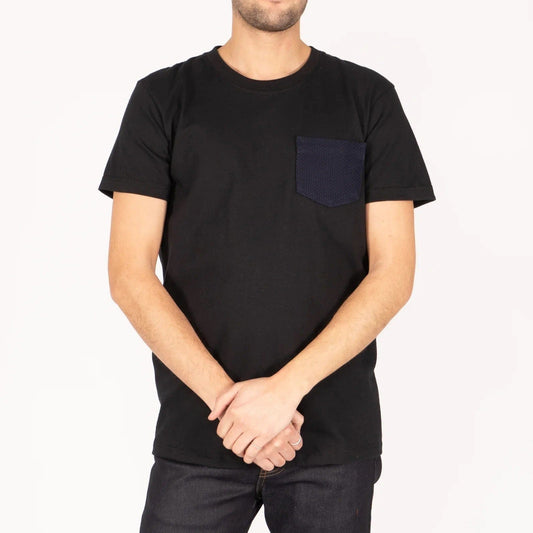 Pocket Tee Sashiko Double Gauze