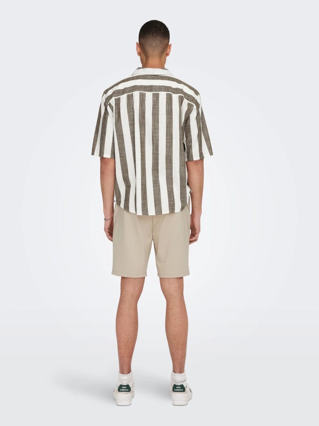 Tes Relax Cotton Slub Stripe Shortsleeve Shirt