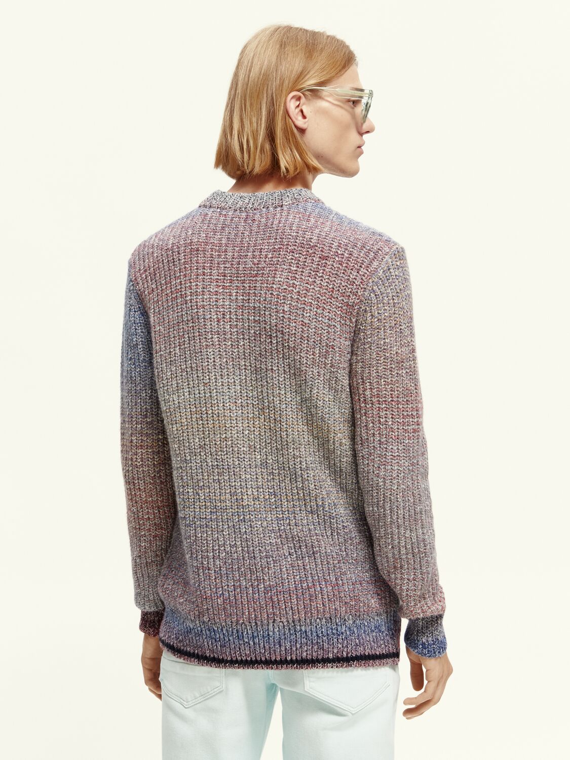 Gradient Rib-Knit Sweater