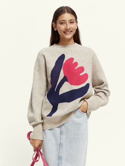 Intarsia Knit Sweater