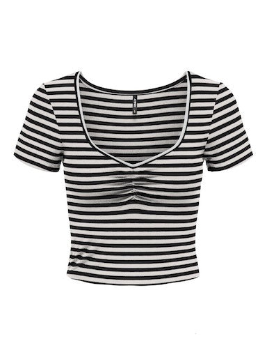 Belia Stripe Sweetheart Top