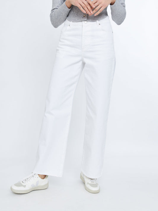 Premium Amsterdam Highrise Wide Leg - White