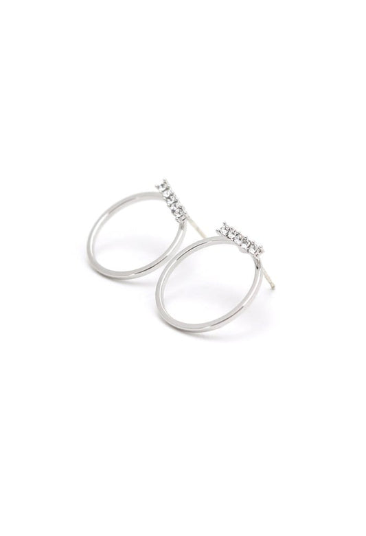 Circle Crystal Earrings