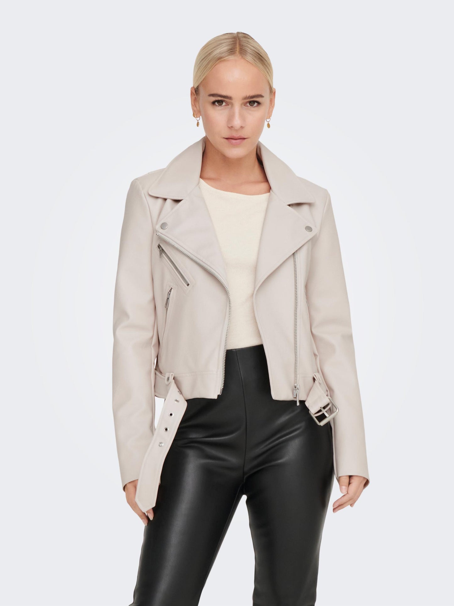 Vera Faux Leather Biker Jacket