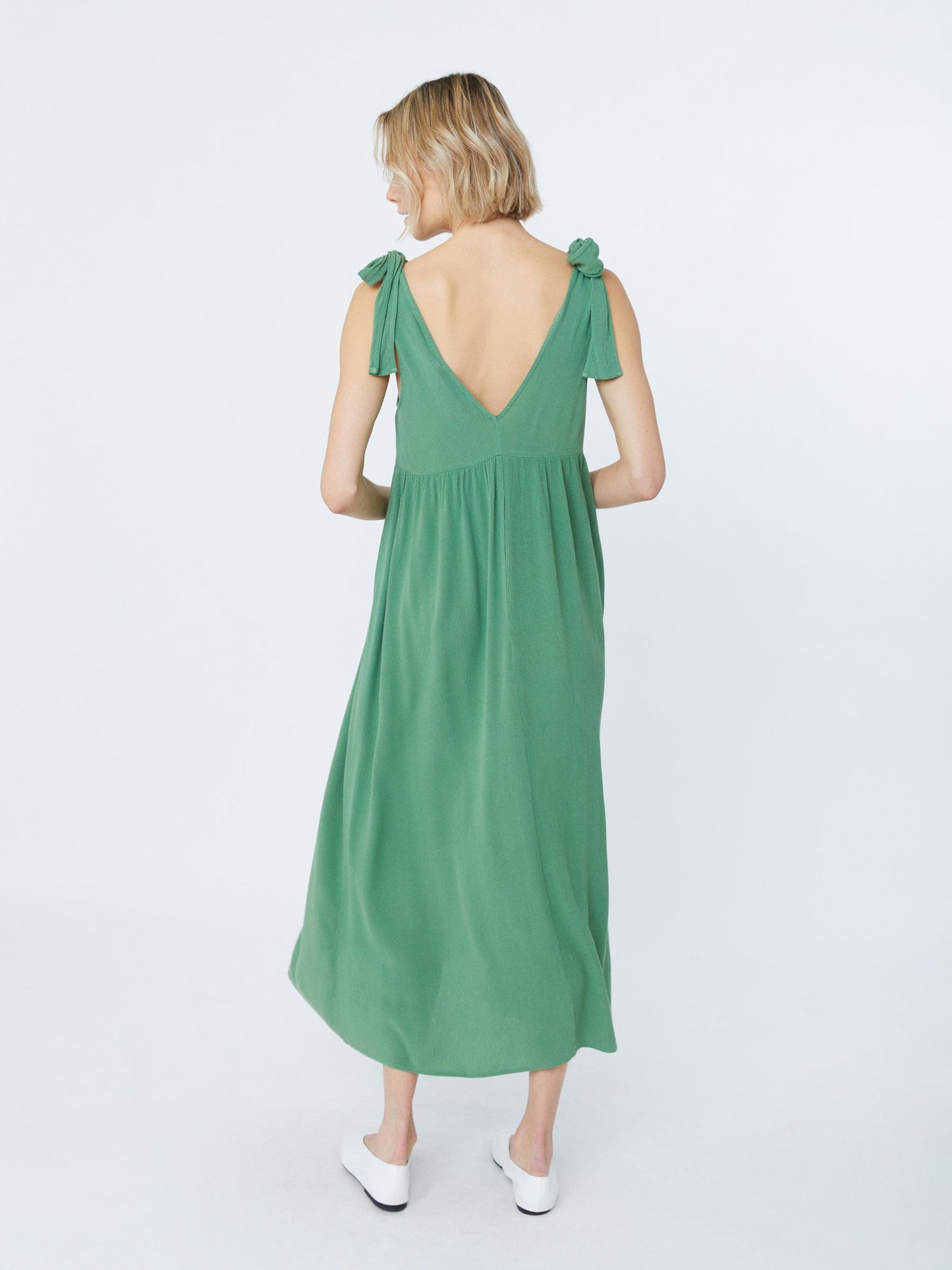 Mabel Shoulder Tie Maxi Dress