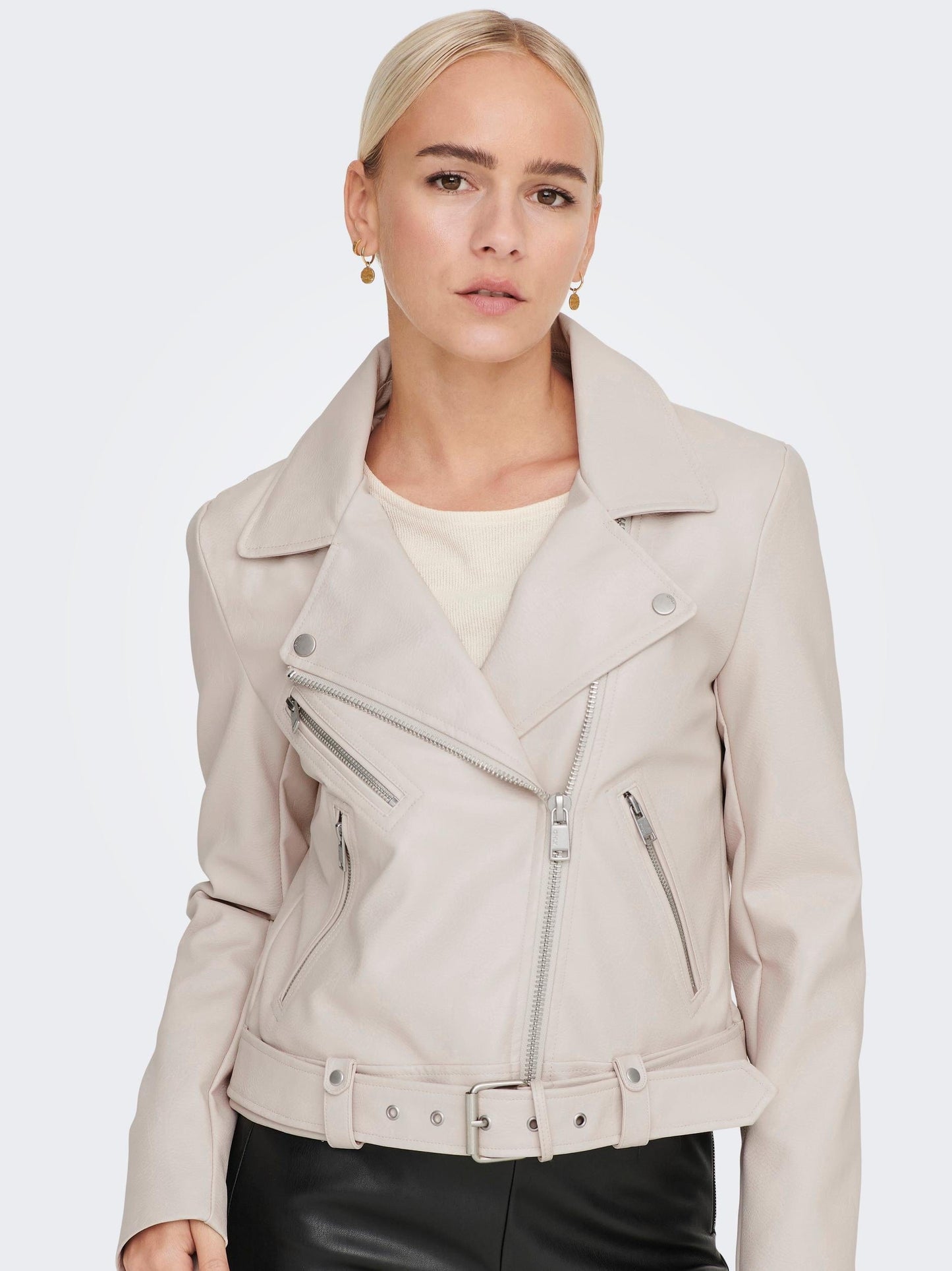 Vera Faux Leather Biker Jacket