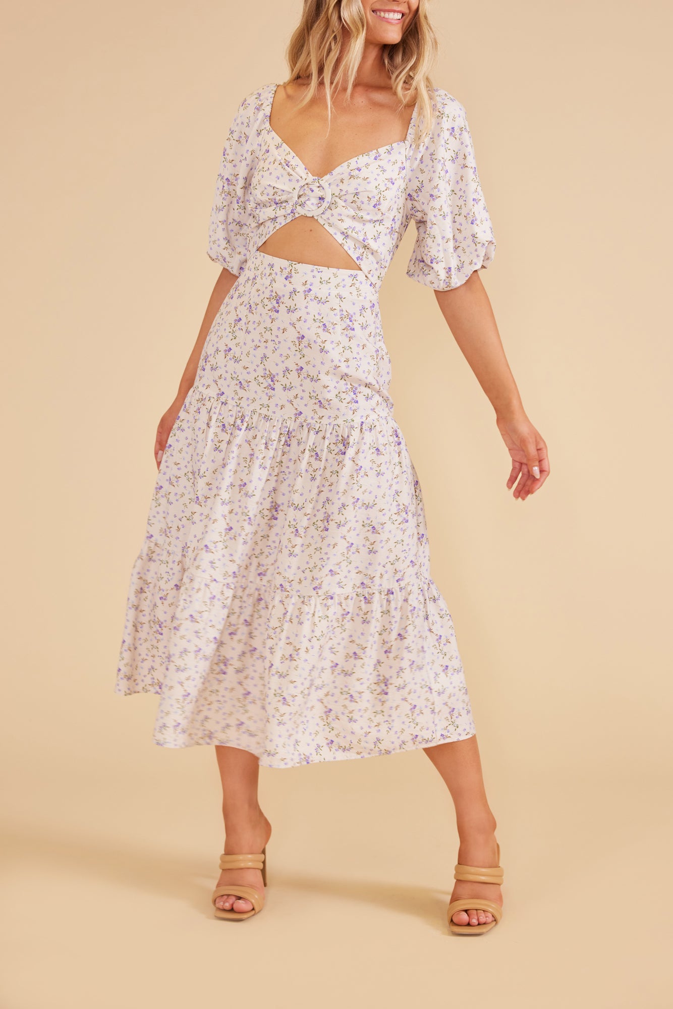 Hailey Floral Midi Dress
