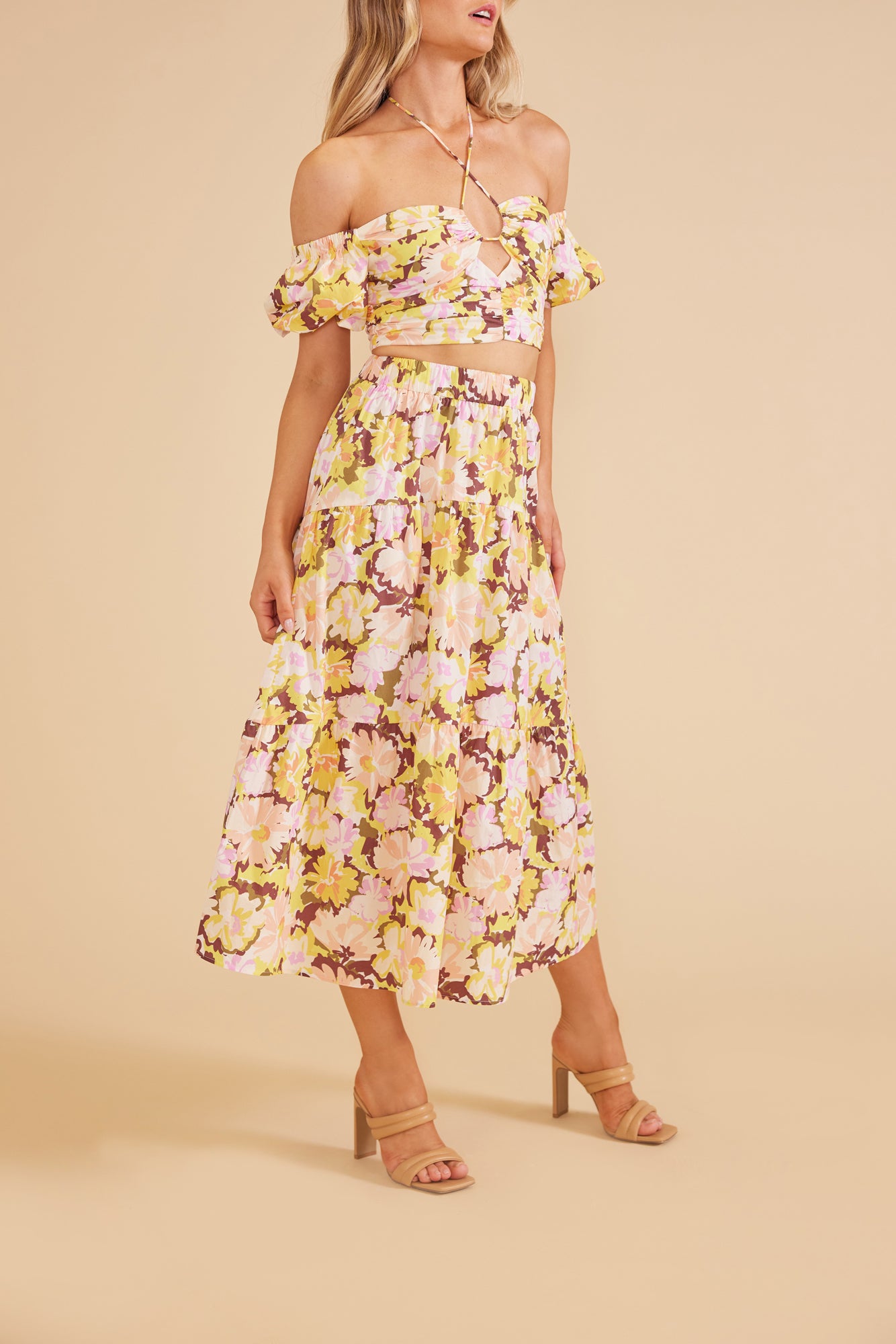 Zoey Floral Midi Skirt