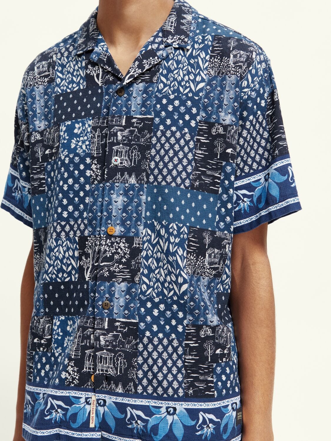 Basket Weave Short Sleeve Shirt