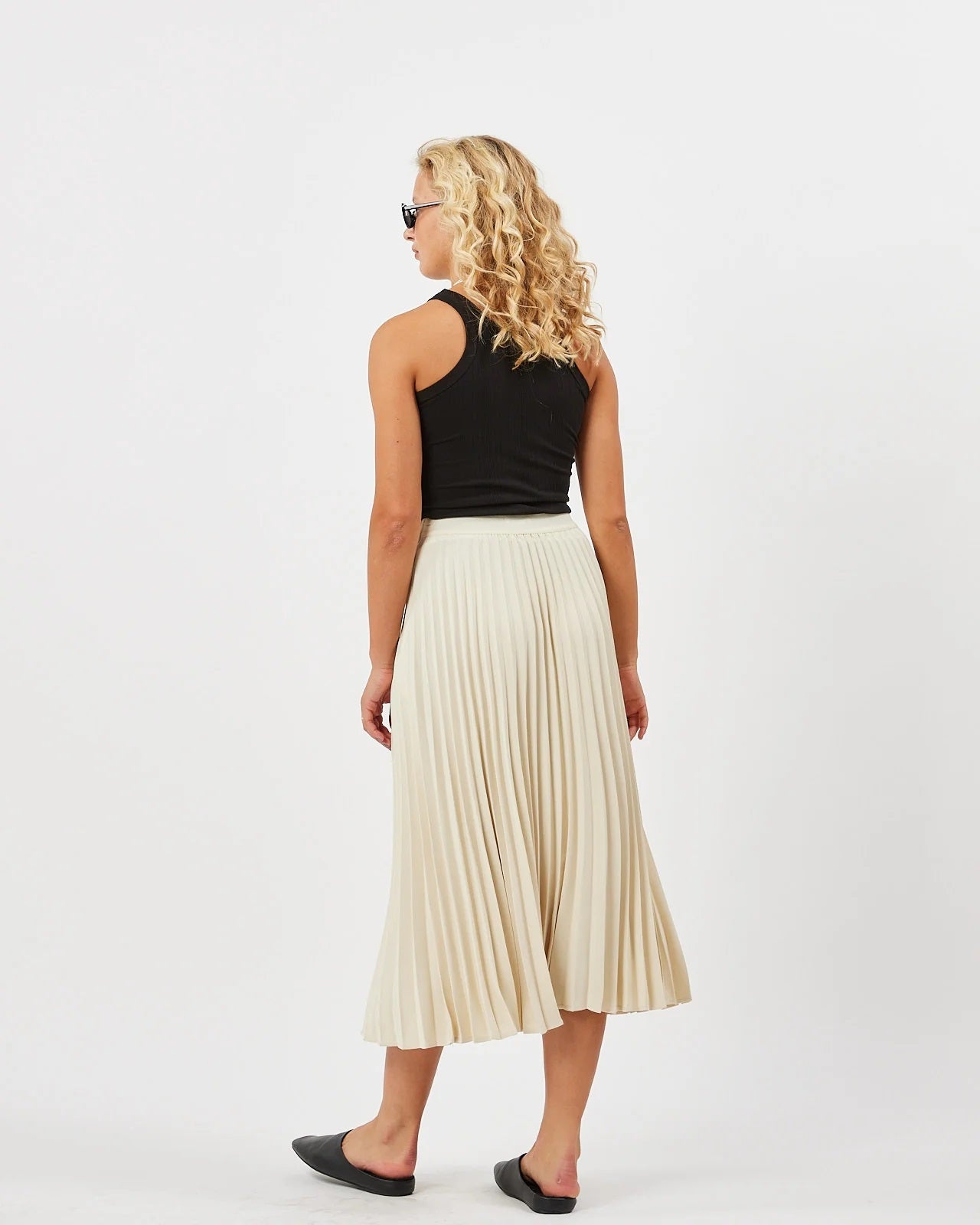 Filina Pleated Midi Skirt