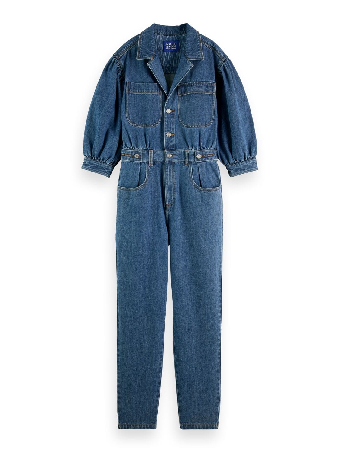 Spacesuit Inspired Denim Jumpsuit