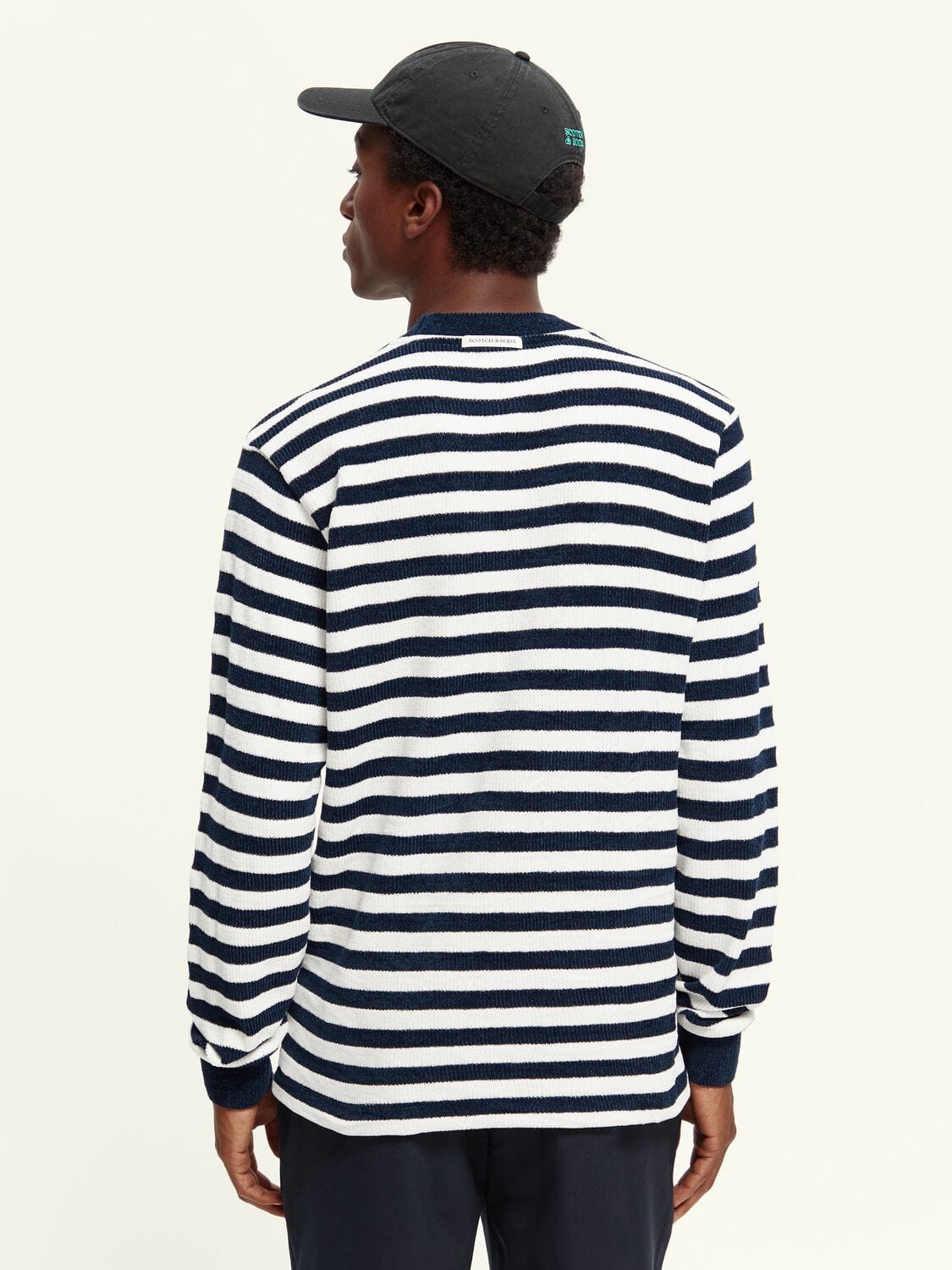 Textured Stripe Sweatshirt