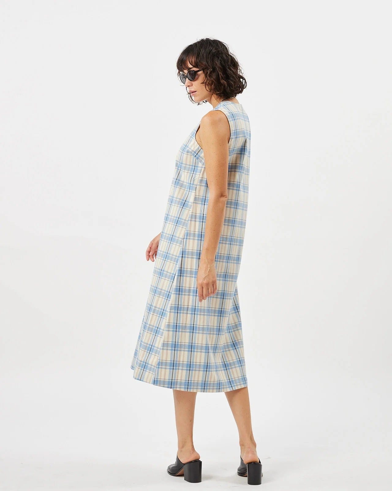 Lusio Midi Plaid Dress