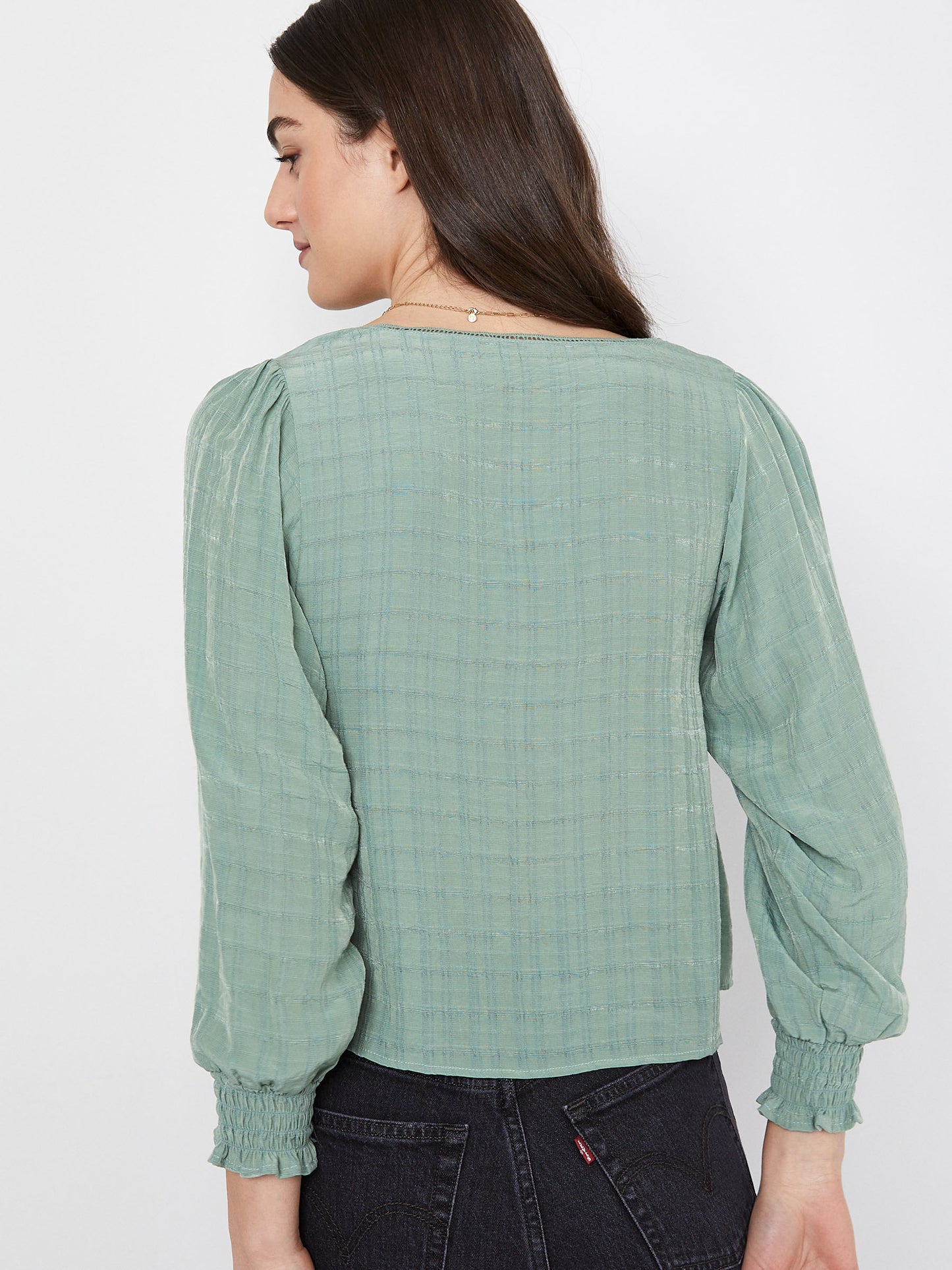 Perl Button Blouse
