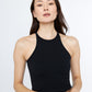 Rib Nylon Linden Halter Racer Tank