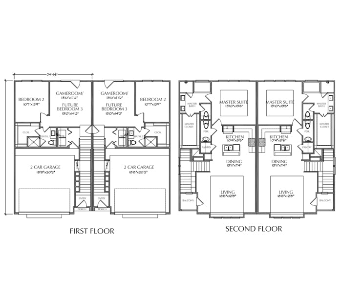 Urban Loft Townhomes Modern Row House Townhouses Floorplans New