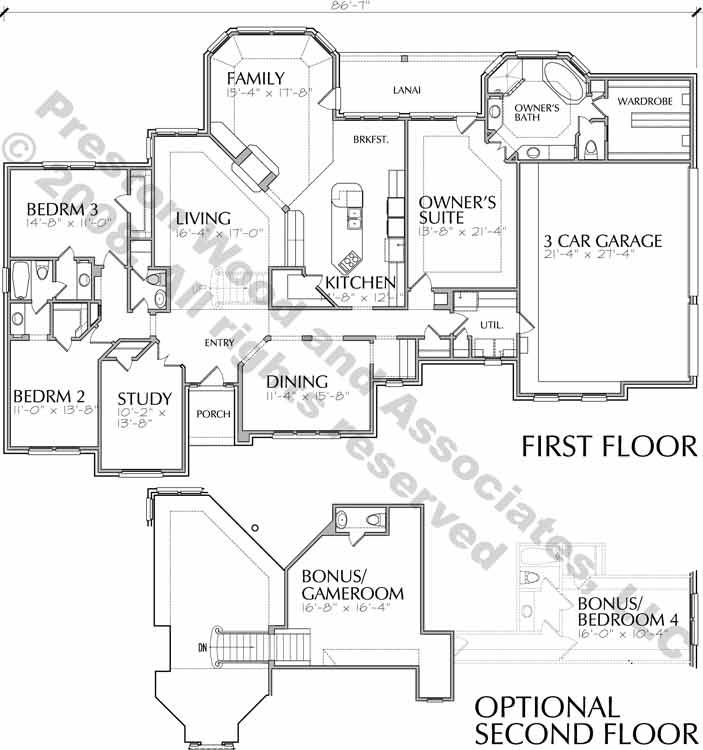 One Story House Floor Plans Residential Home Design Home