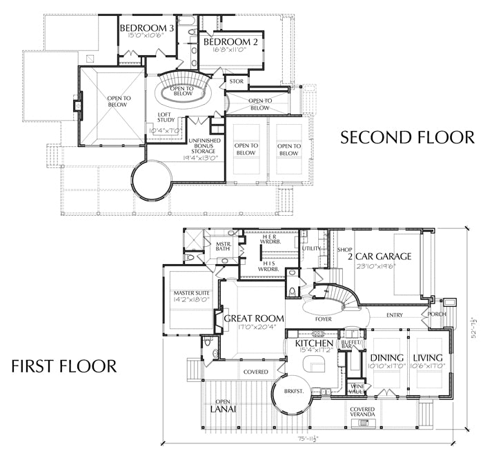 Two Story Plans