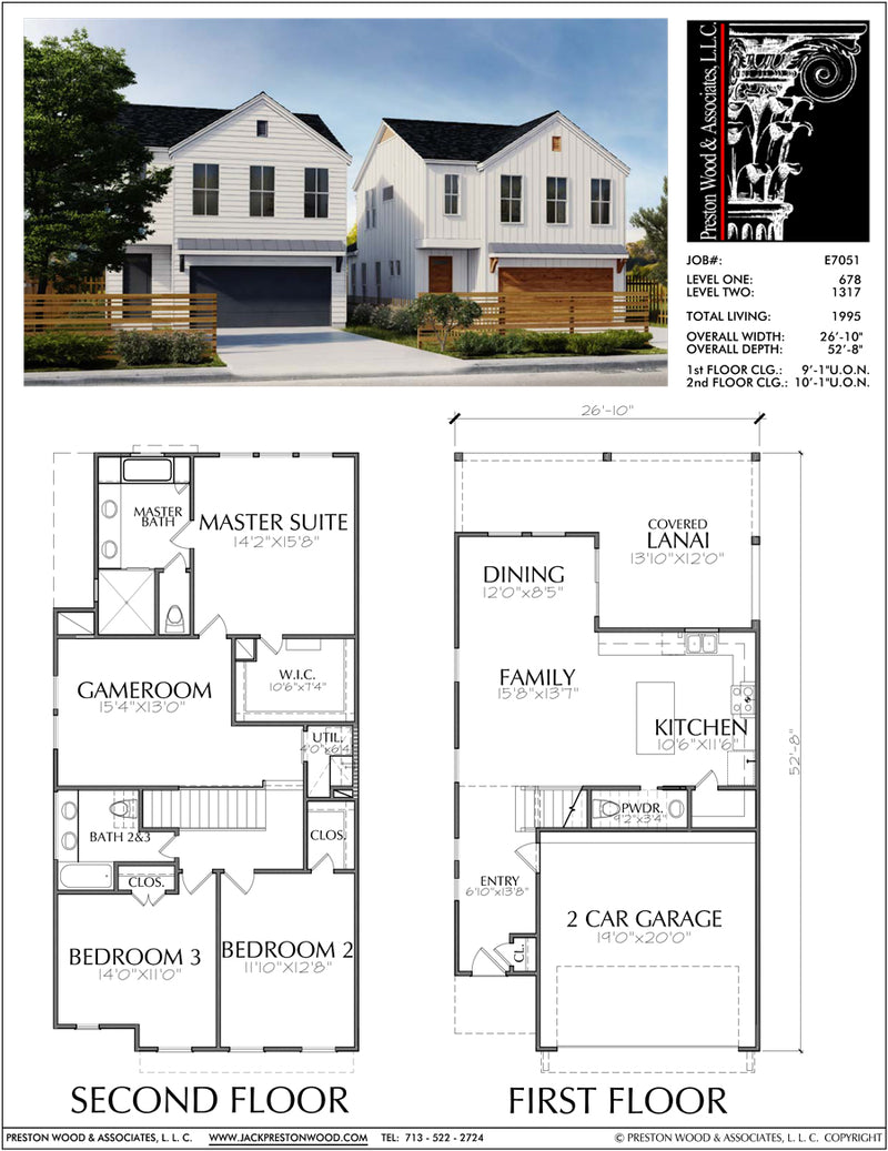 Buy Townhouse Plans Online, Cool TownHome Designs