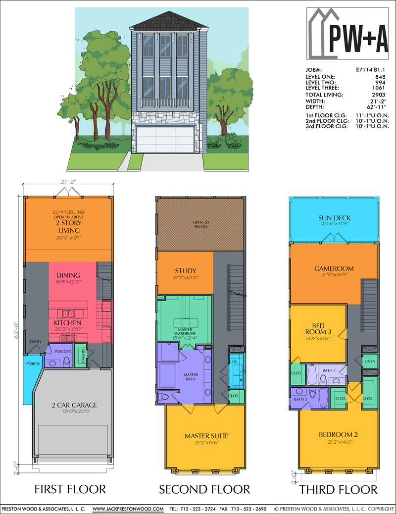 Affordable 3 Story Home Plan Preston Wood And Associates