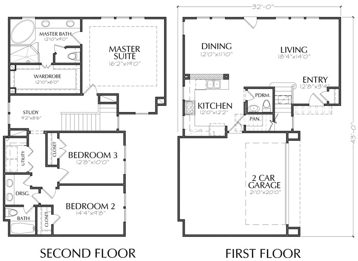 Floor Plan Of One Storey Residential House - floorplans.click