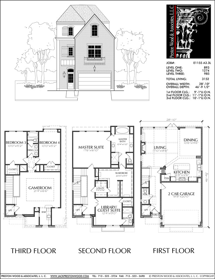 Brownstone Homes Townhome Design Luxury Town Home Floor Plans