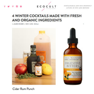 Ecocult - 4 Winter Cocktails Made with Fresh and Organic Ingredients