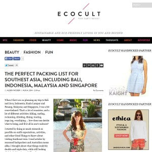 Ecocult - The Perfect Packing List for Southeast Asia