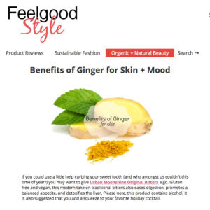 Feelgood Style - Benefits of Ginger for Skin + Mood