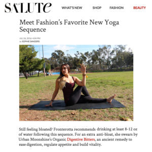 Style Salute - Meet Fashion's Favorite New Yoga Sequence