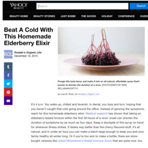 Yahoo Beauty - Beat a Cold with this Homemade Elderberry Elixir