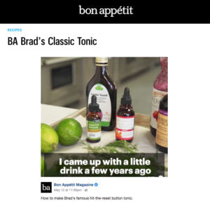 Bon Appetit - BA Brad's Classic Tonic