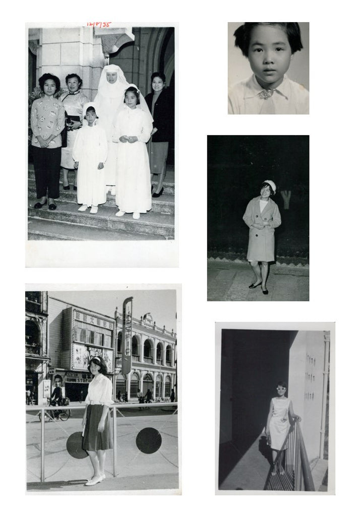 collage of Helen Lo photos as a child