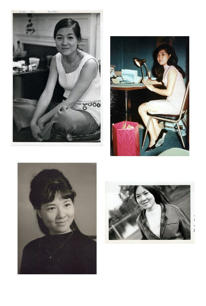 collage of Helen Lo as a young woman