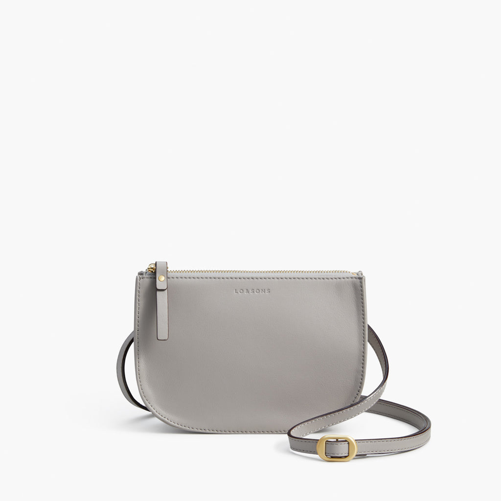 light grey crossbody bag