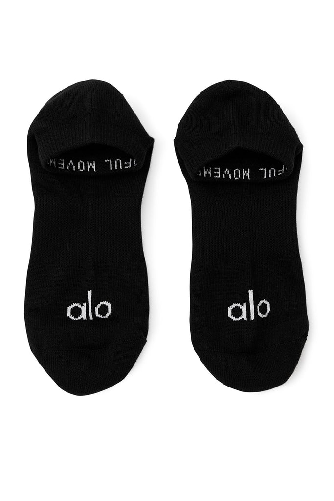 Alo Yoga Men's Street Sock - Black/White. 2