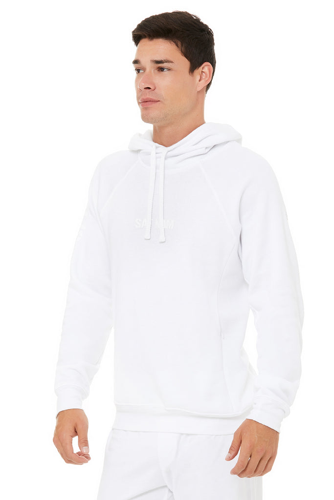 Alo Yoga Sat Nam Hoodie White