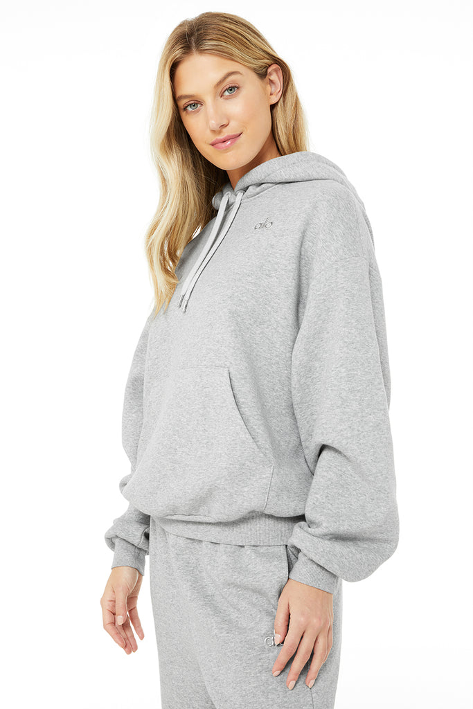 Alo Yoga Accolade Hoodie - Dove Grey Heather. 1